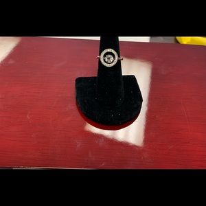 Ladies sterling CZ dancing ring